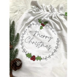 ADVENTSKALENDER 23. Dezember - Stickdatei - Merry Christmas Mistel